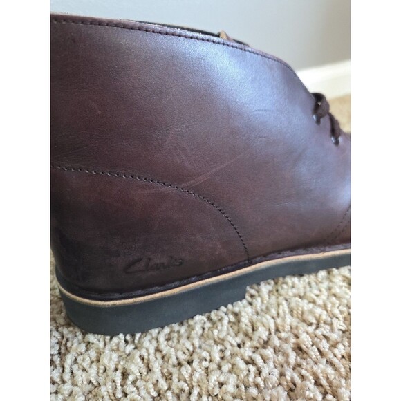 NEW Clarks Originals Desert Men\'s Boot Sz. 12 Burgundy Leather Chukka Crepe Sole main image 6